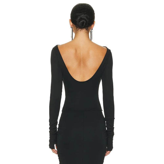 High Street Long sleeved Top+Long Skirt Set - REBECATHELABEL