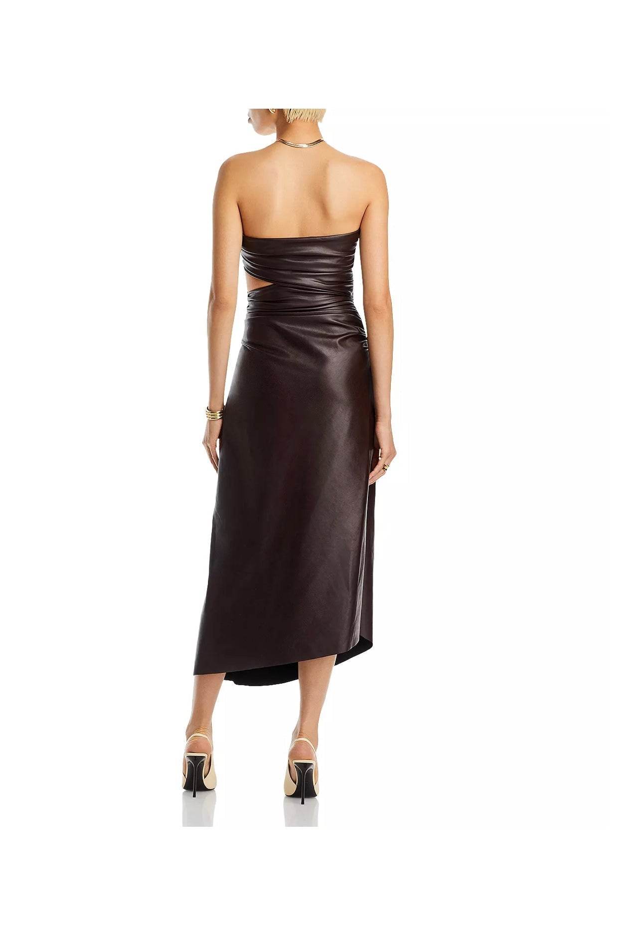 ANDIE DRESS CHOCOLATE PLUM - REBECATHELABEL