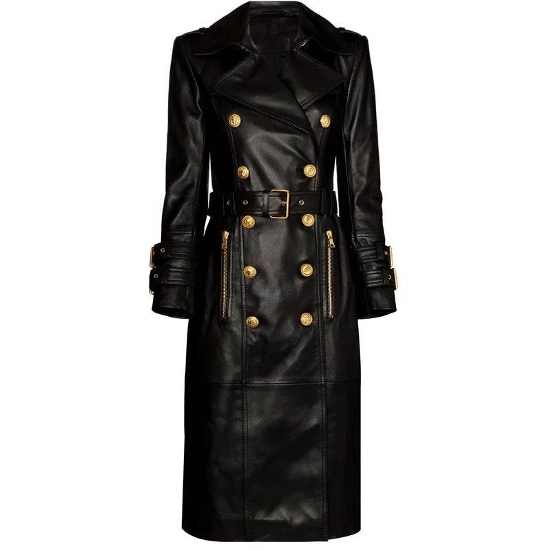 ARLYNN FAUX LEATHER COAT - REBECATHELABEL