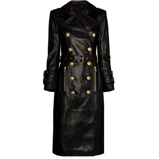 ARLYNN FAUX LEATHER COAT - REBECATHELABEL