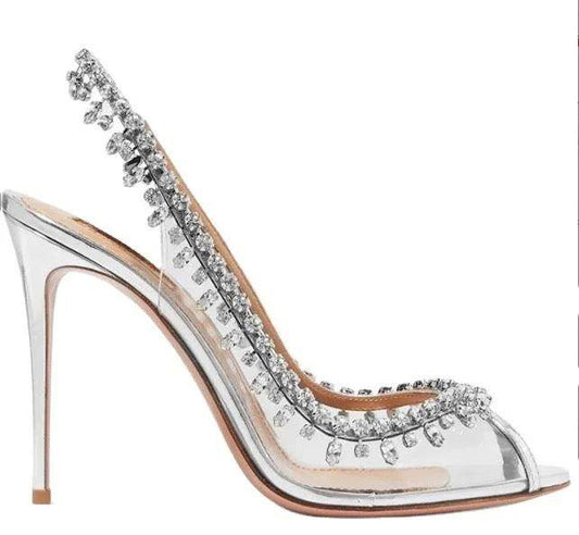 Aiko Embellished Slingback Pumps - REBECATHELABEL