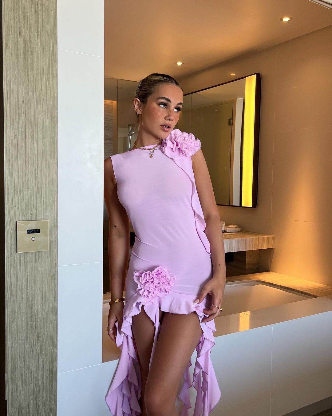 All eyes on me see through dress - REBECATHELABEL