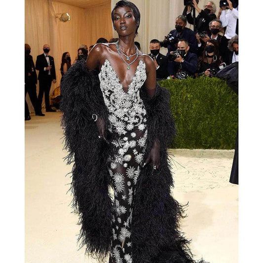 Aloma floor length Sequins Evening Gown - REBECATHELABEL