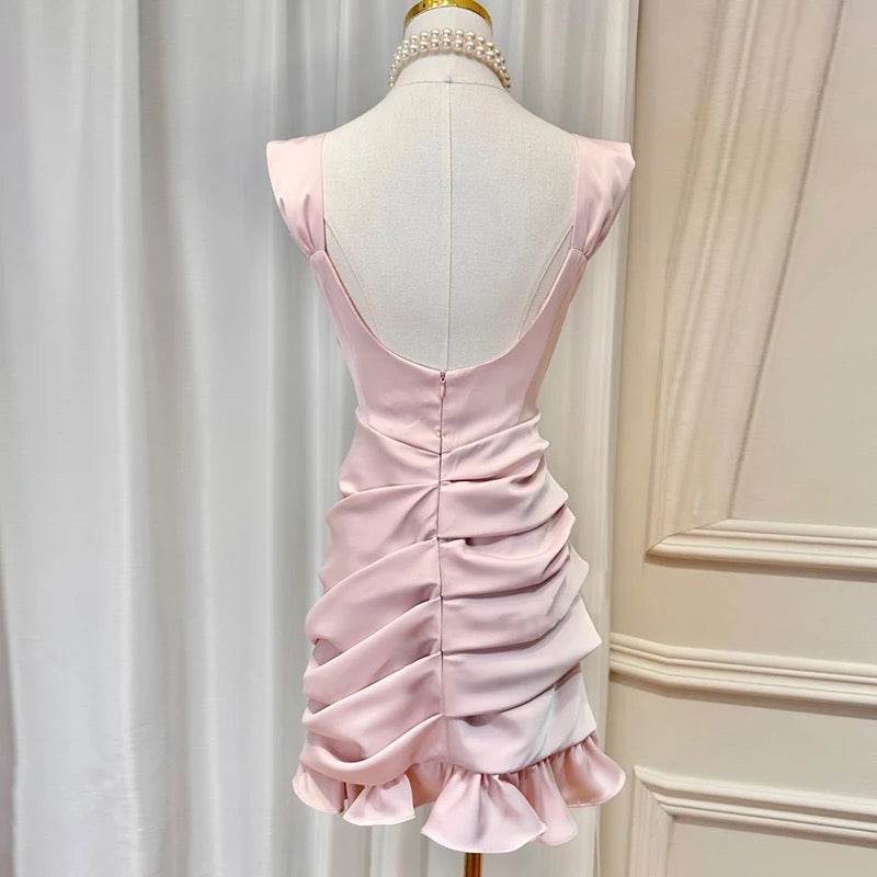 Aubrielle Bow Cutout Dress - REBECATHELABEL