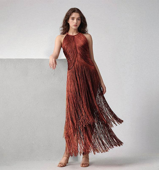 Olay tassel dress - REBECATHELABEL