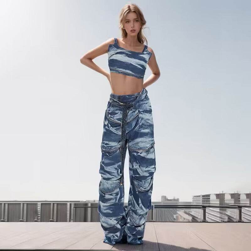 Lolo denim set - REBECATHELABEL