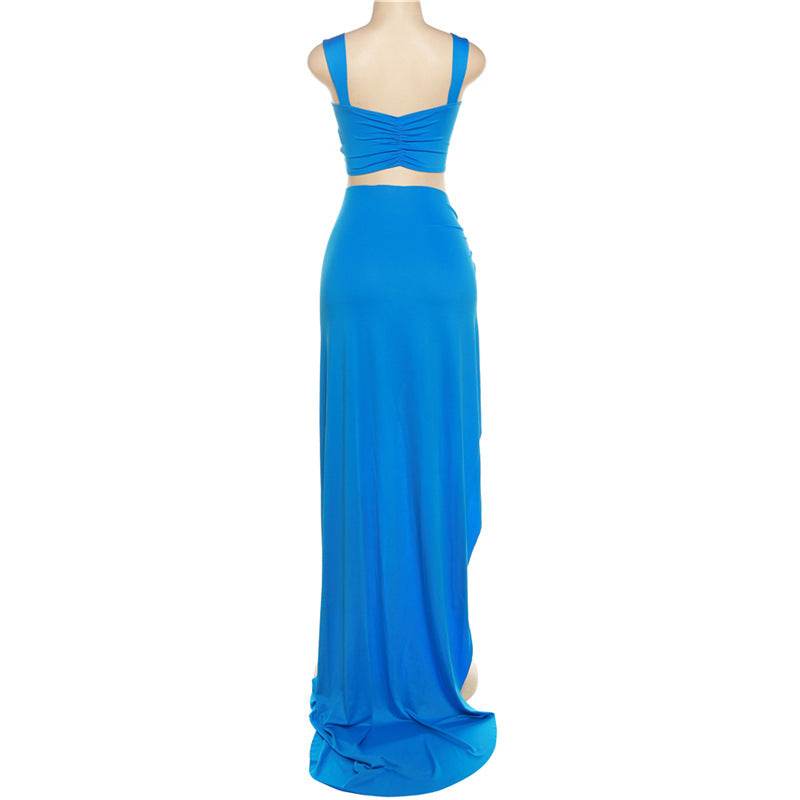 Cropped Tank Top High Waist Hip Bag Skirt Set - REBECATHELABEL