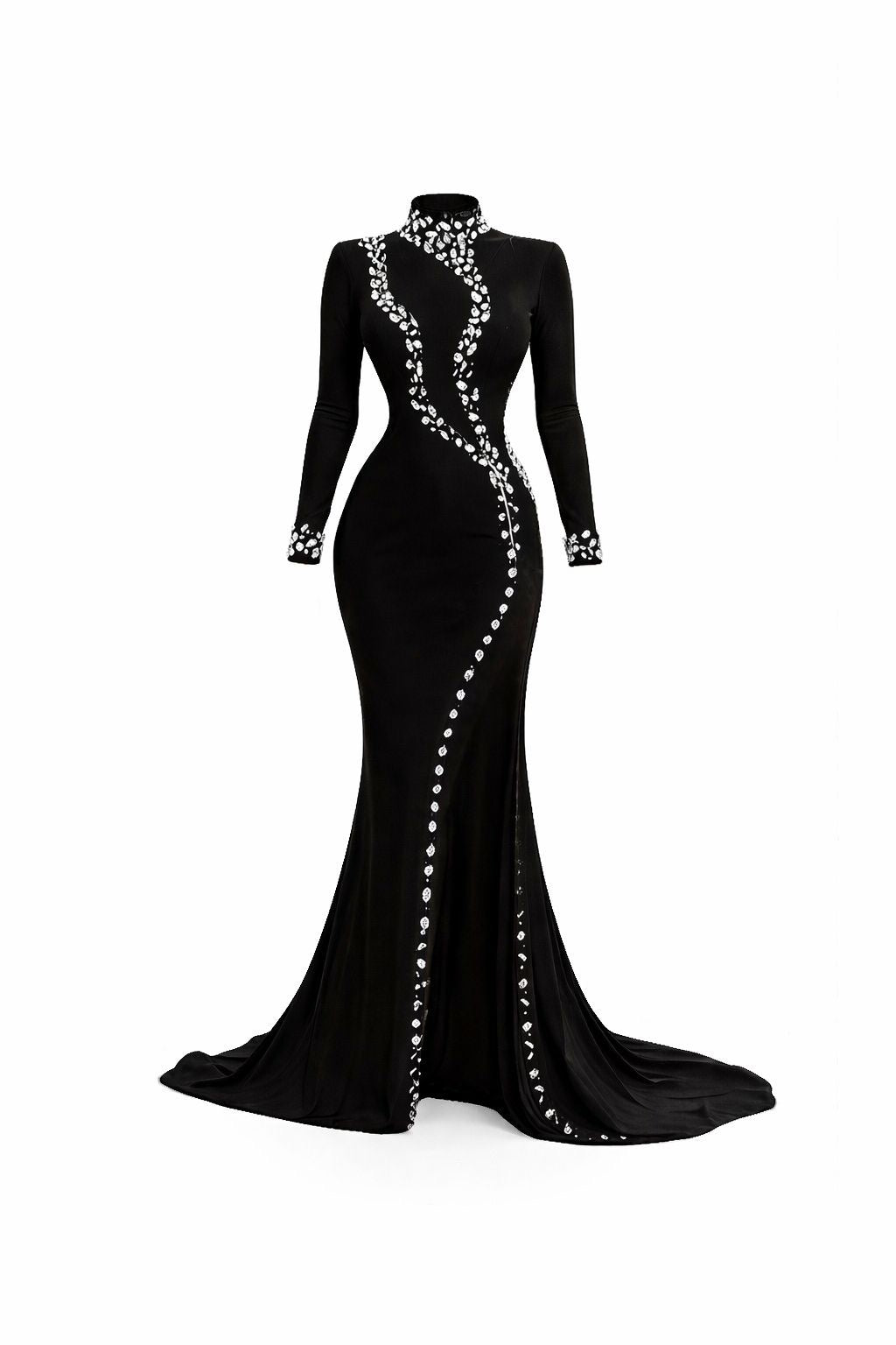 Becca rhinestone floor Length dress