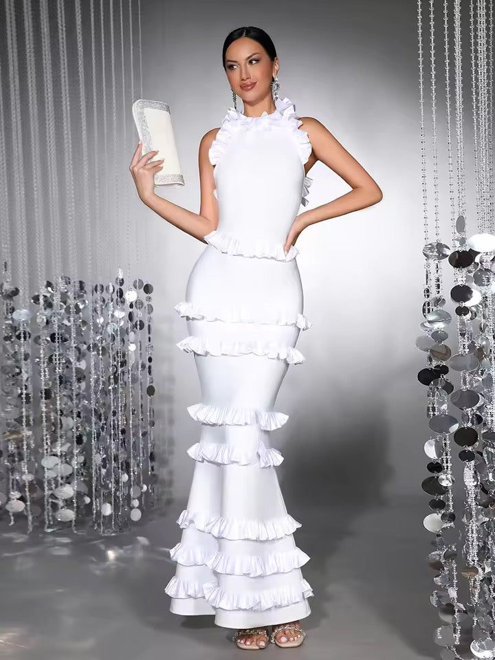 Sleeveless Tank Backless Mermaid Maxi Long Bodycon Bandage Dress