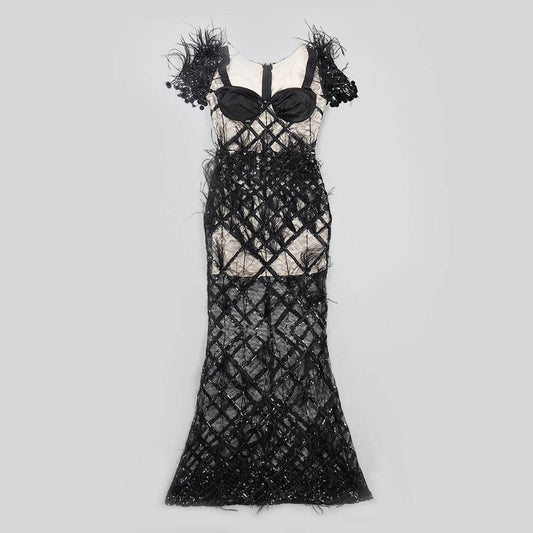 Ballari floor length Dress - REBECATHELABEL