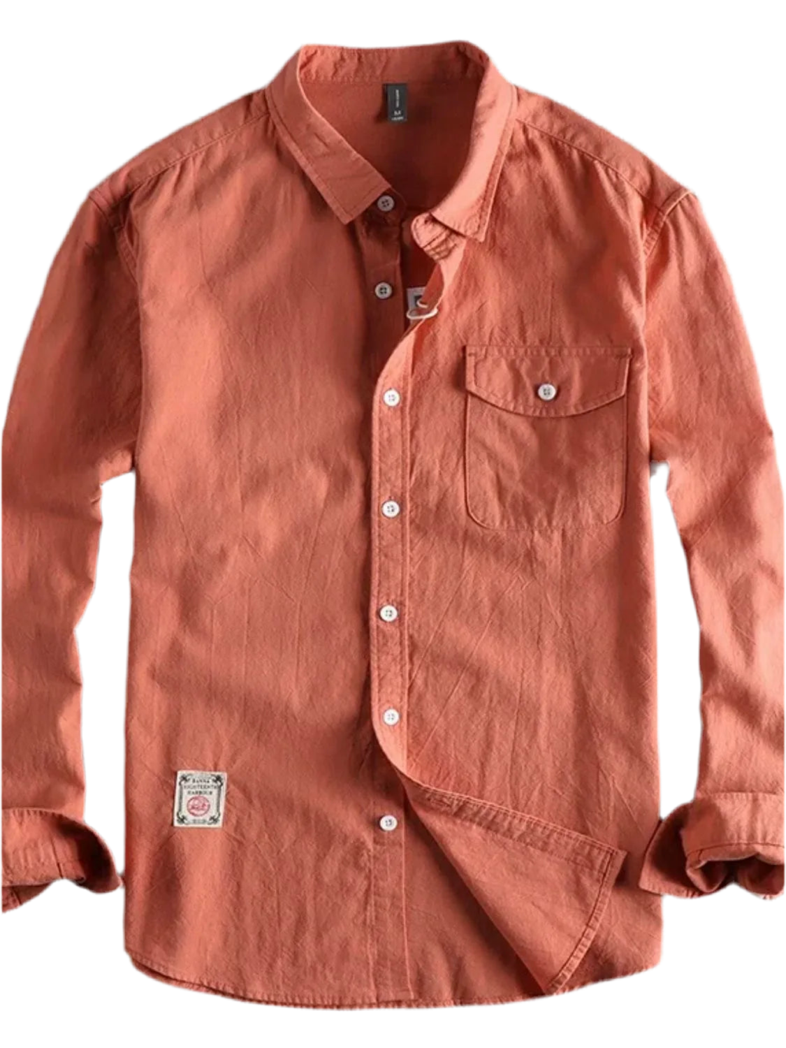 Men's Plus Size Button Down Long Sleeve Shirt