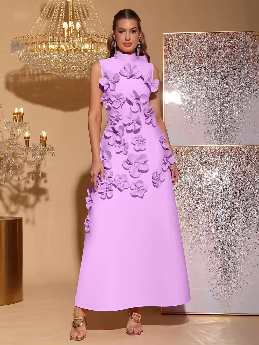 Patchwork Appliques Dress