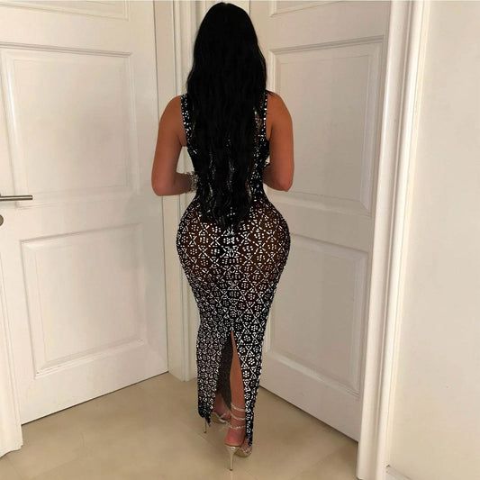 Mesh See Through Dress - REBECATHELABEL