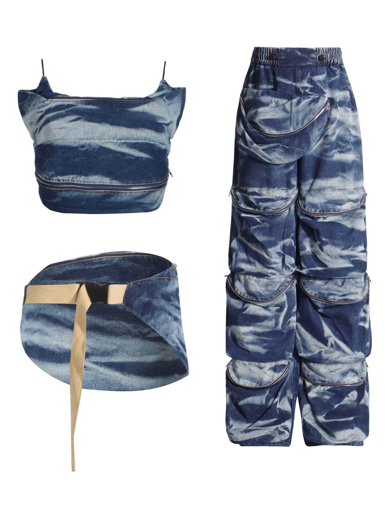 Lolo denim set - REBECATHELABEL