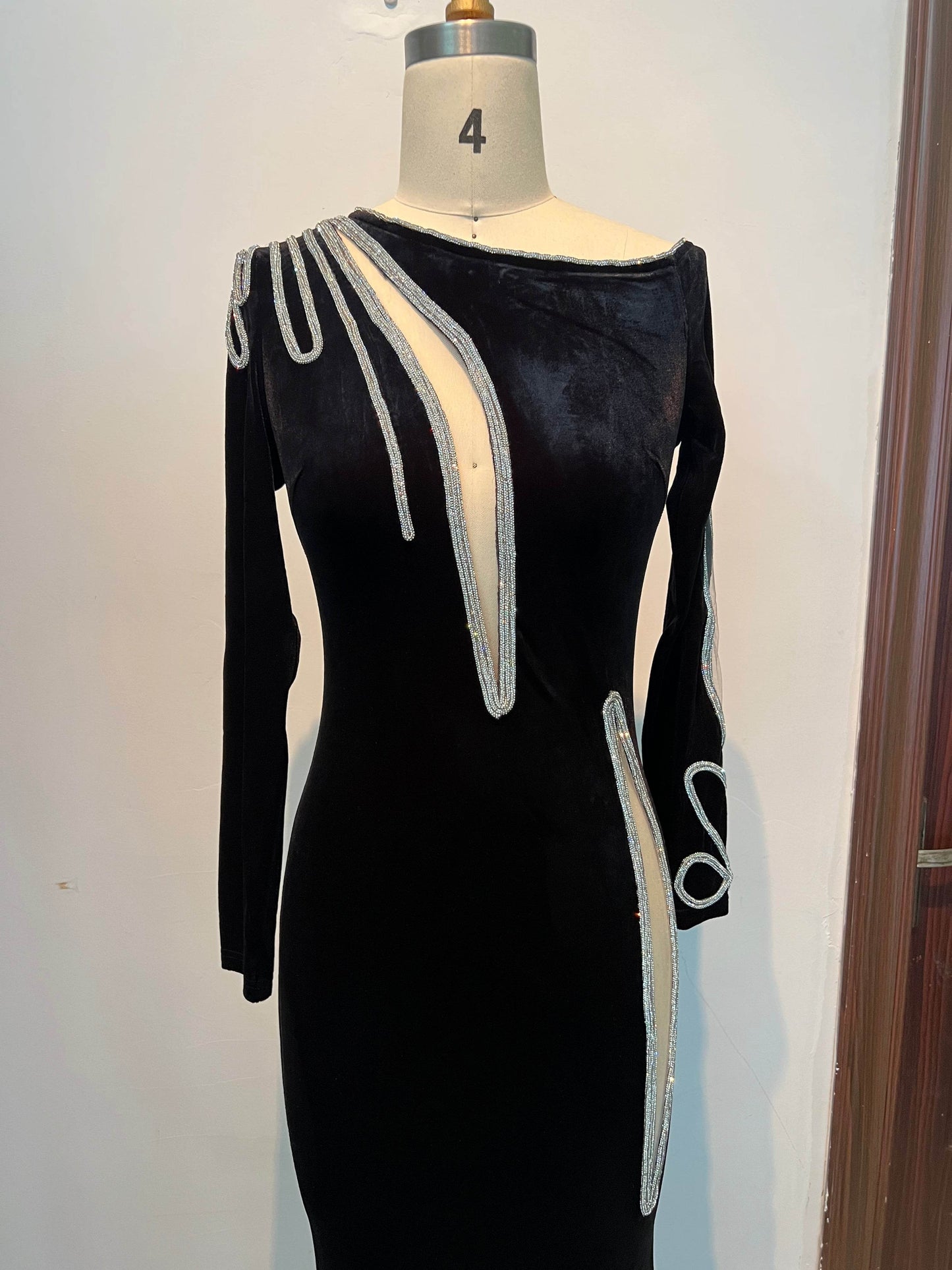 Camille velvet dress - REBECATHELABEL