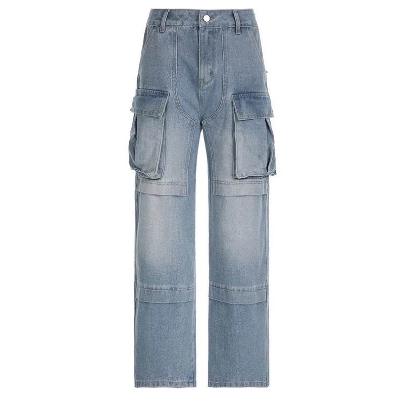 Cargo Denim Pants - REBECATHELABEL