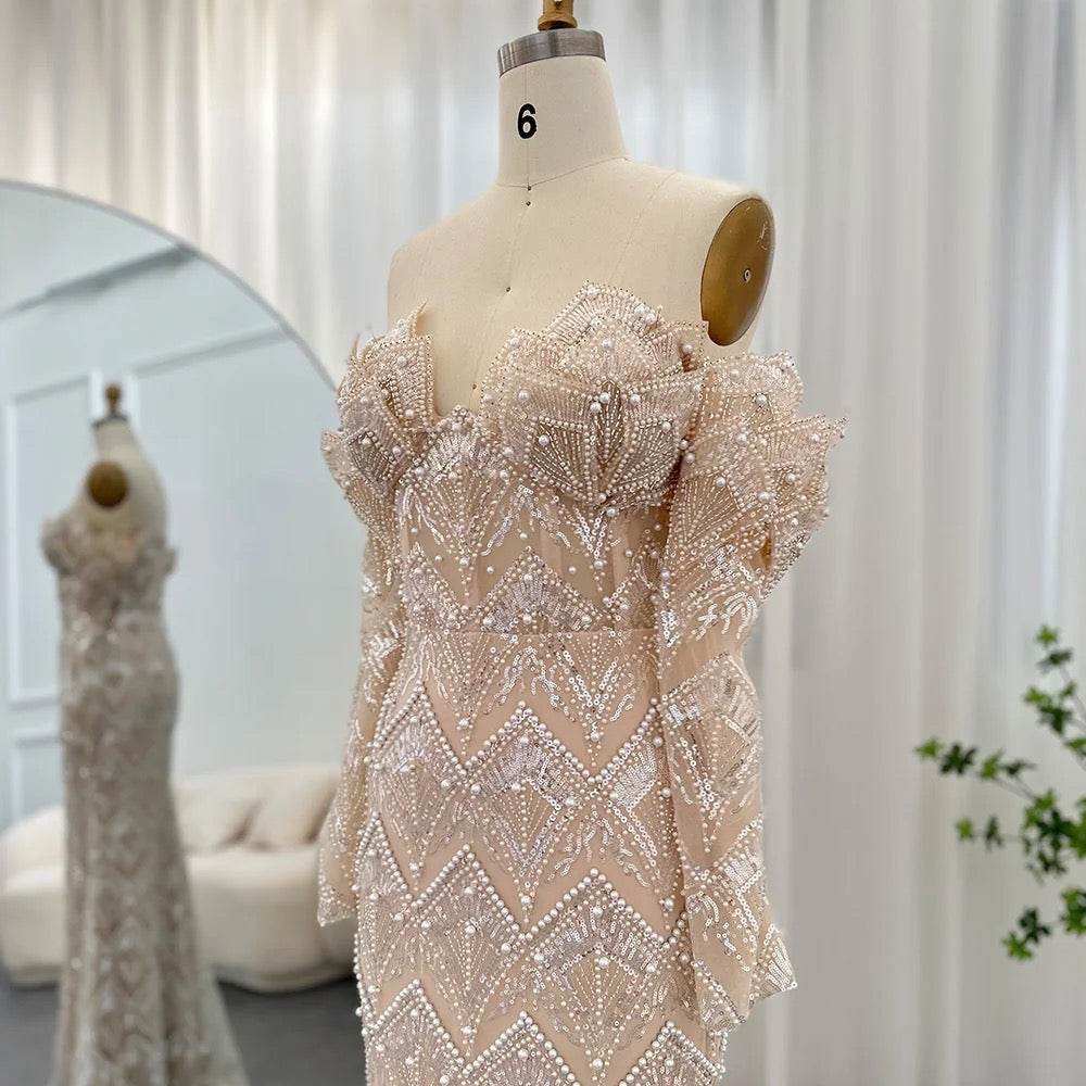 Cinderella pearl maxi dress - REBECATHELABEL