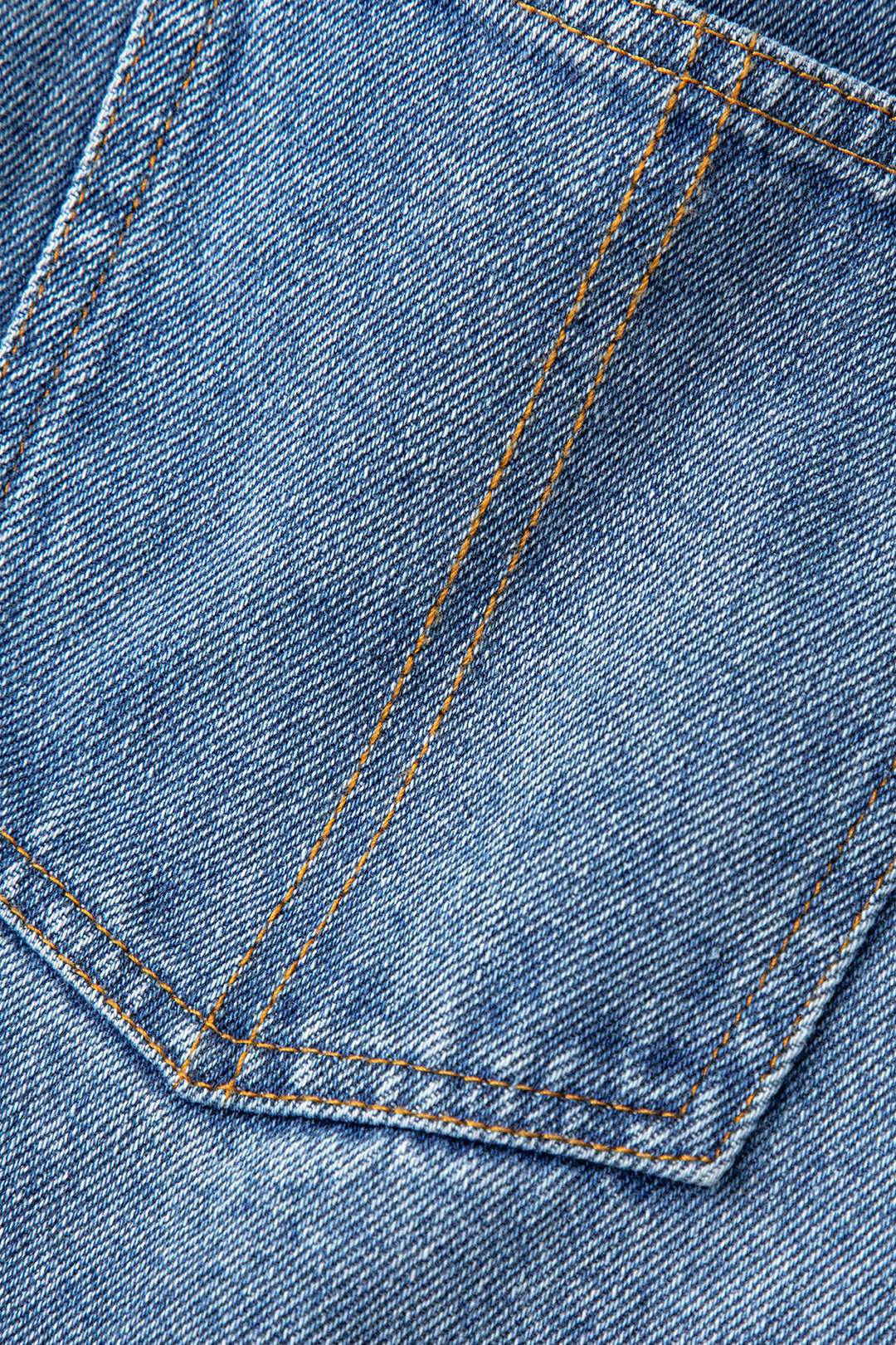 Contrast Panel Straight Jeans - REBECATHELABEL