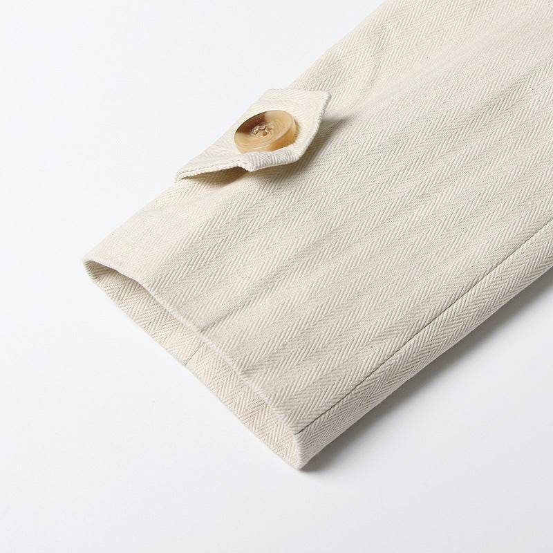 Contrast Patchwork Texture Faux Leather Blazer - REBECATHELABEL