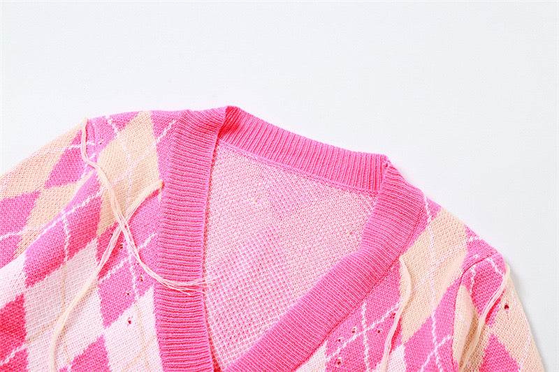 Contrast Tassel Coat High Waist Slim Shorts Set - REBECATHELABEL