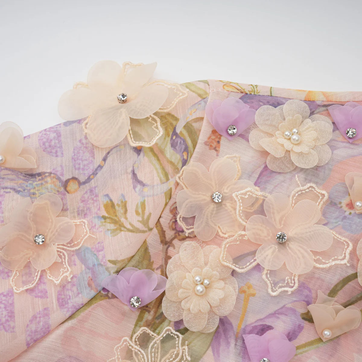 Pink Floral Print Maxi Dress