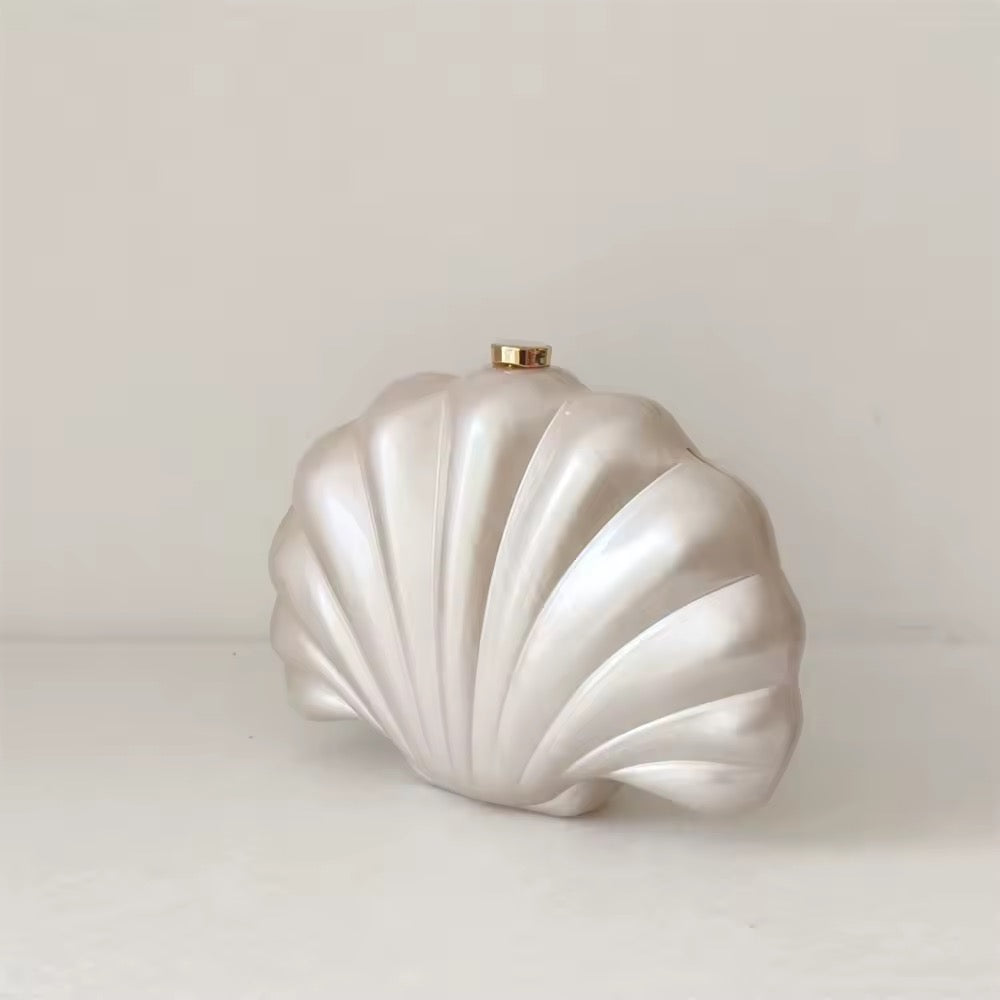 Shell Acrylic Box Clutch