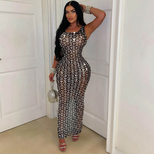 Mesh See Through Dress - REBECATHELABEL