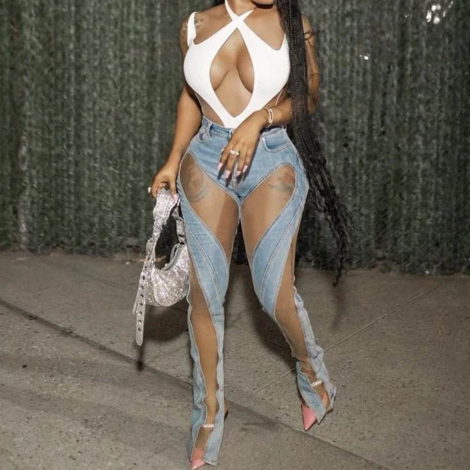 Aloma skinny jeans - REBECATHELABEL