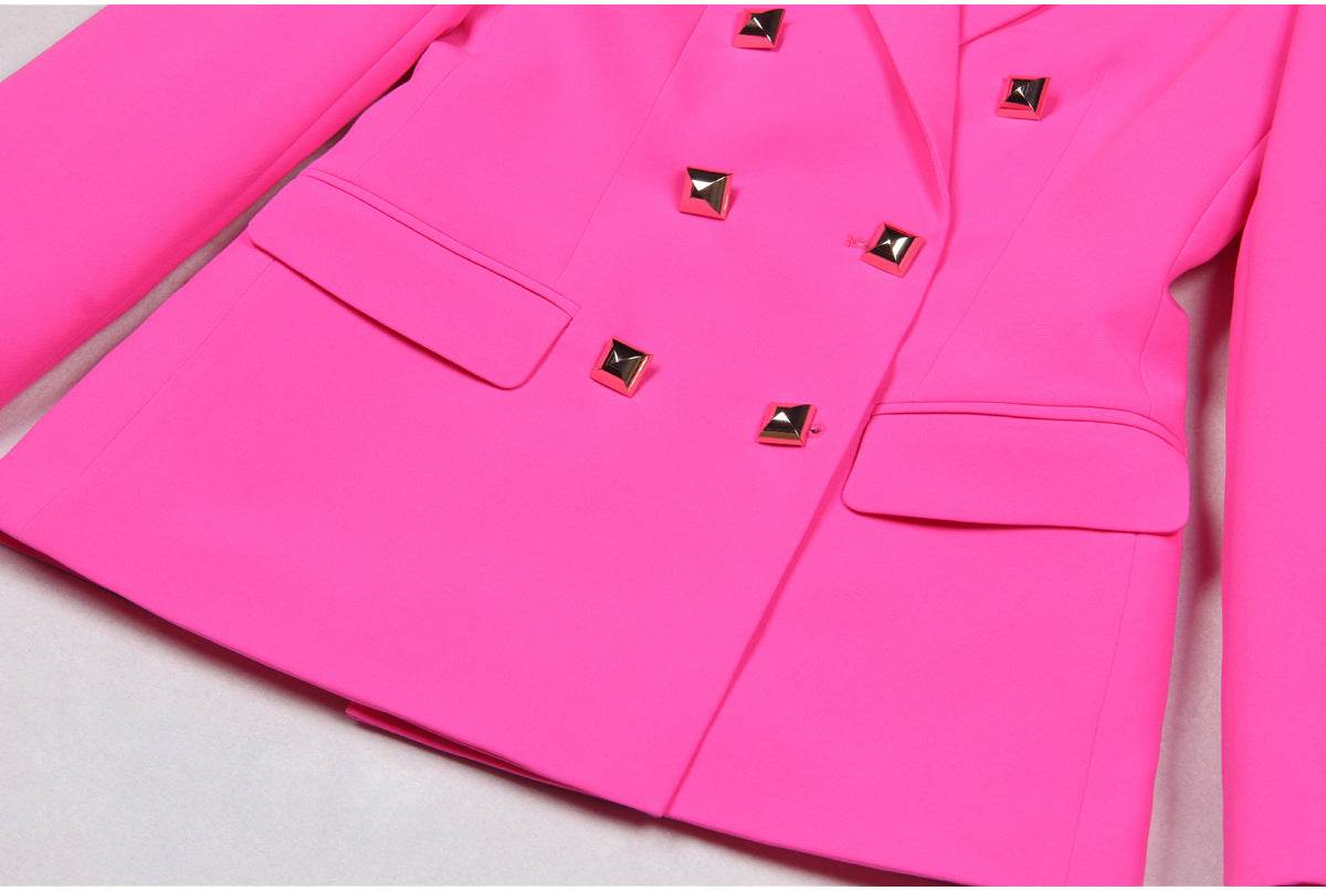 Office Business Suspender Shorts Three Piece Suit - REBECATHELABEL