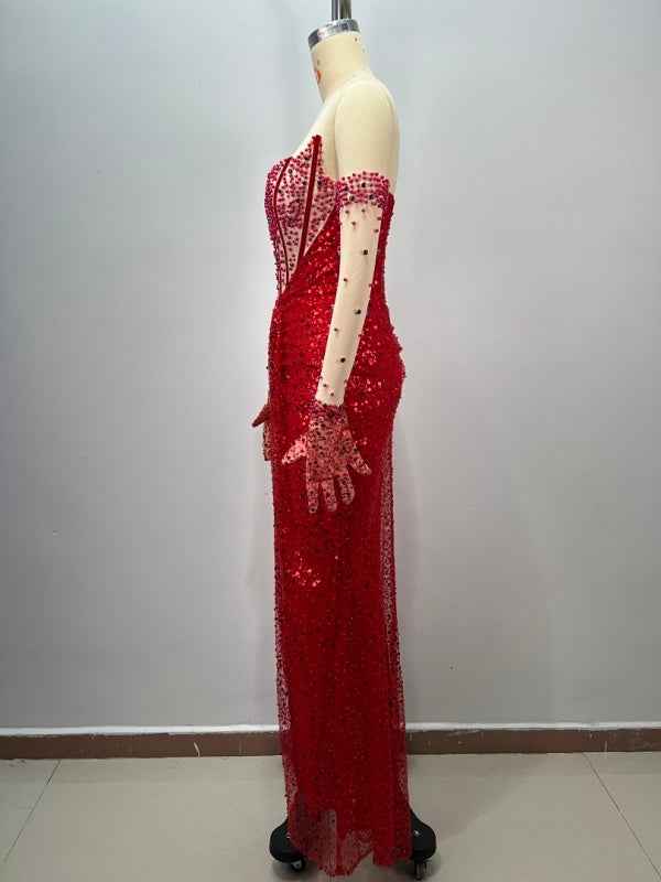 Crimson Desire Couture Gown