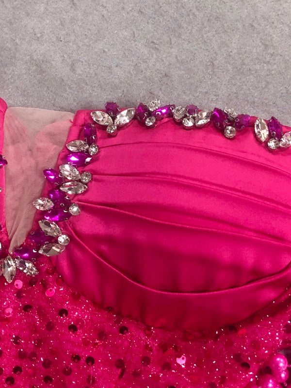 Beaded Mermaid Formal Evening Dress