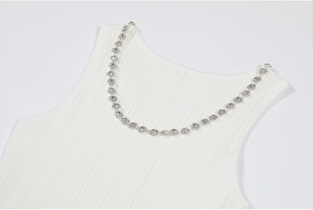 Spliced Bead Elegant Dress