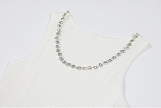 Spliced Bead Elegant Dress