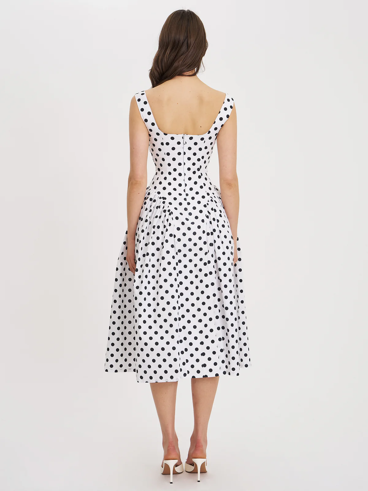 Polka Grace Midi Dress