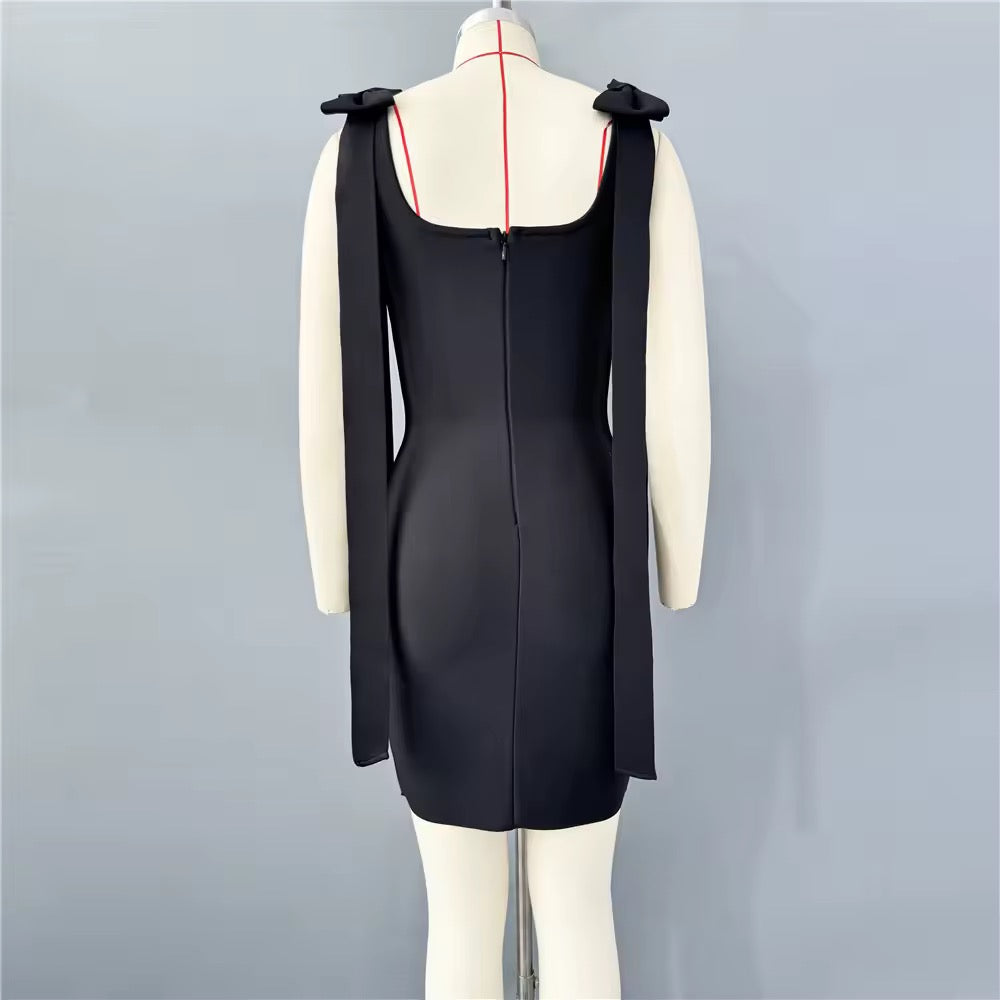 Tank Diamonds Summer Black Mini dress