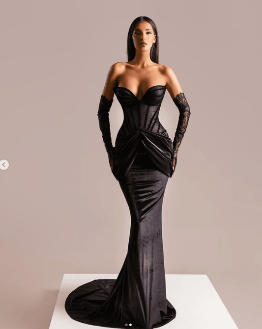 Camille velvet dress - REBECATHELABEL