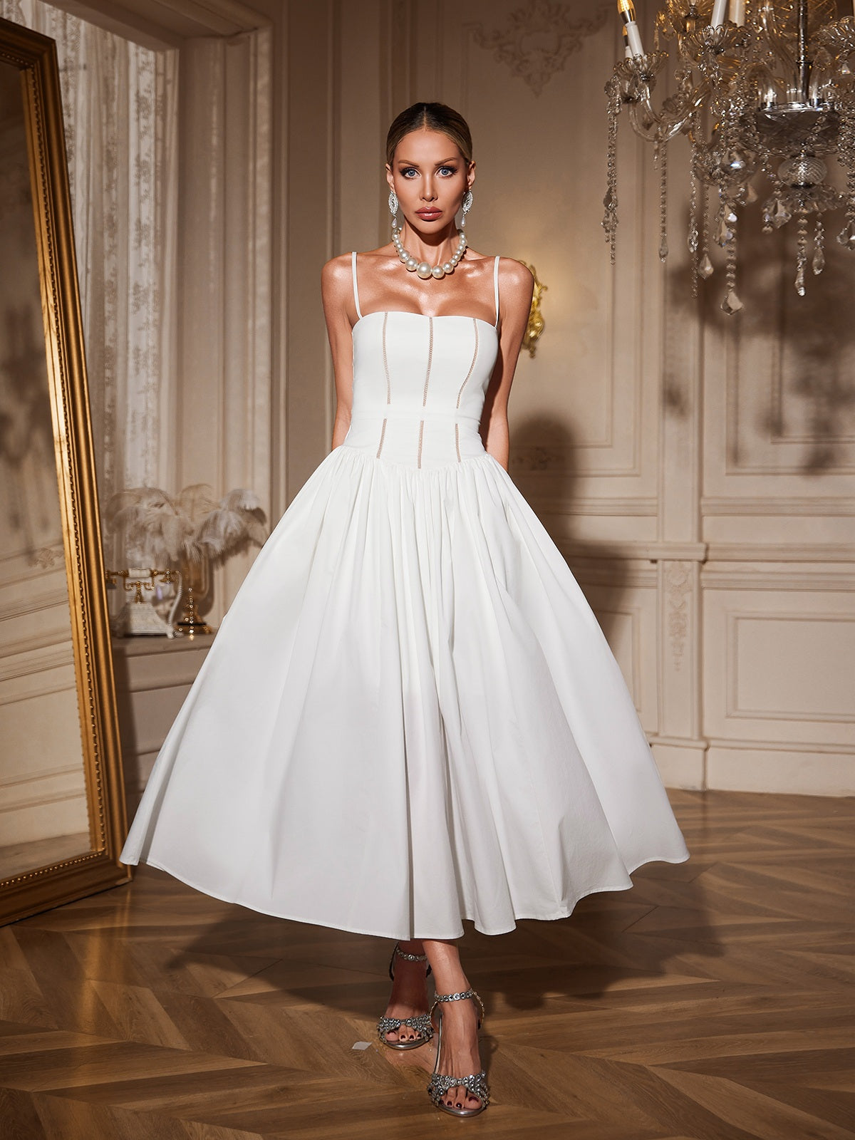 Spaghetti Midi Dress