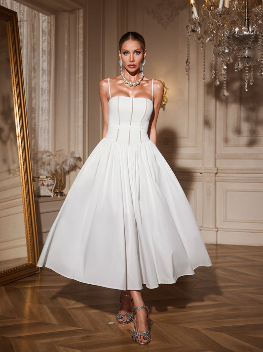 Spaghetti Midi Dress