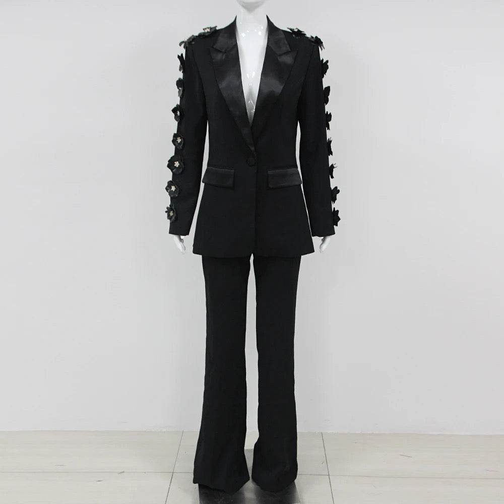 Heavy Industry Flower Pearl pant set - REBECATHELABEL