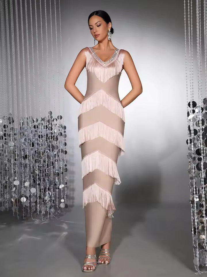 Tassel Biamond Bandage Dress