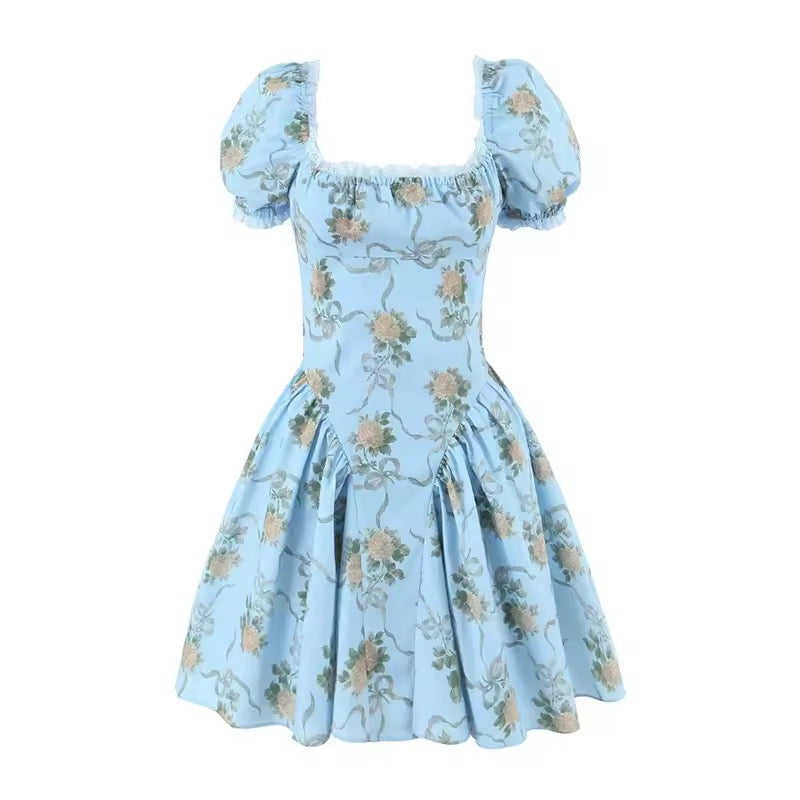 Square Neck Puff Sleeve dress