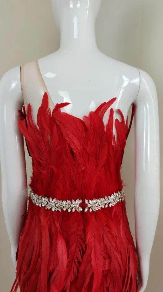 Effortless Feather dress - REBECATHELABEL