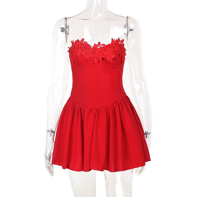 Tube Top A Hem Slimming Dress - REBECATHELABEL