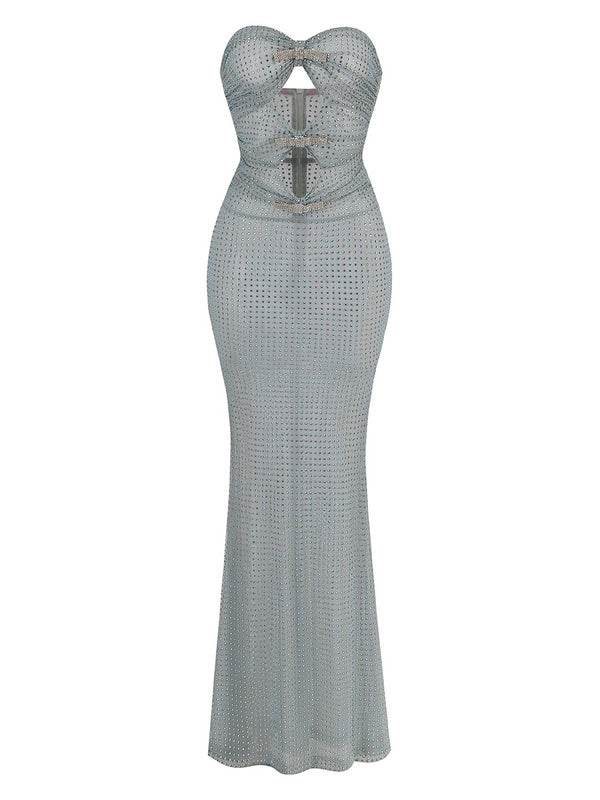 Milan rhinestones dress - REBECATHELABEL