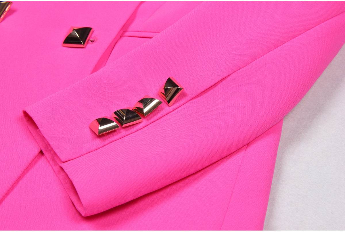 Office Business Suspender Shorts Three Piece Suit - REBECATHELABEL