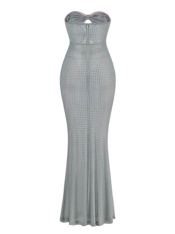 Milan rhinestones dress - REBECATHELABEL