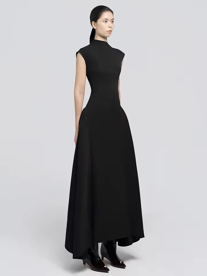 Sleeveless High Waist Temperament Long Dress
