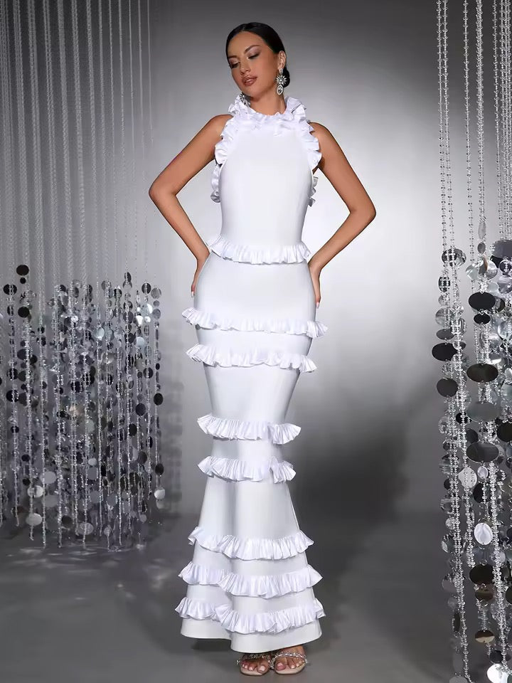 Sleeveless Tank Backless Mermaid Maxi Long Bodycon Bandage Dress