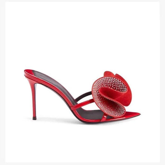 Flower Crystal Sandals - REBECATHELABEL