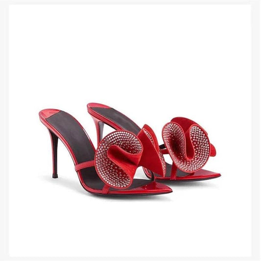 Flower Crystal Sandals - REBECATHELABEL